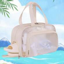 Sports Storage Bag With Wet-Dry Separation, Waterproof & Durable, All-In-One For Swimming, Fitness & Beach Trips - 杏色 - 查看 2