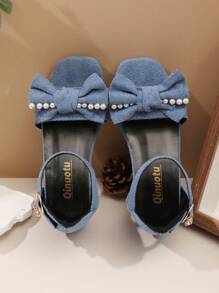 Mädchen Sandalen, Klettverschluss mit Strass Schnalle, Koreanischer Prinzessin Sommerstrand Schuhe, High Heel, rote Aufführungsschuhe für Kinder in Größeren Größen