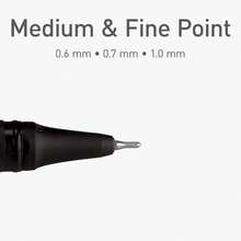 Pentonic Gel Pens, 24 Count, Mixed Pack (12 Assorted Color Pens, 12 Glitter Pens), Medium & Fine Point, Smooth Writing Journaling (1002355)