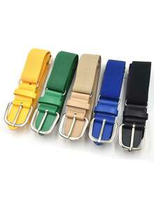 Thắt lưng bóng chày thể thao ngoài trời cho trẻ em, Thắt lưng co giãn cho học sinh, Thắt lưng đa năng nhiều màu sắc phù hợp cho trẻ em từ 12-16 tuổi, Thể thao ngoài trời, Bóng chày, Đạp xe, Đi bộ đường dài, Cắm trại - Nhiều màu - Xem 4