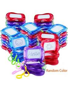 2pcs/4pcs/6pcs/8pcs/10pcs Mini Magnetic Drawing Board, Backpack & Key Chain Memo Pad, Erasable Doodle Sketch Writing Board, Birthday Party Favors & Gift Bag Filler Back To School Valentine Day Valentine DAY, Valentines Wedding, Birthday [Random Colors & Styles] [Some Accessories Colors Random] - Multicolor - View 15