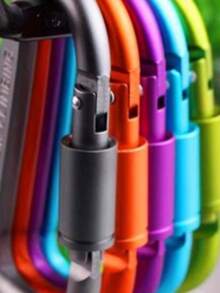 1 pezzo di fibbia in lega di alluminio per arrampicata, fibbia multifunzionale per arrampicata con serratura, gancio per zaino in lega di alluminio, portachiavi da uomo