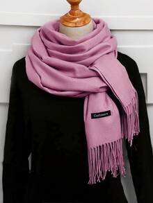 1pc 190*70cm Outdoor Classic Solid Color Windproof Sand Proof Lightweight Shawl Scarf, Suitable For Men And Women For Dress - Khaki - View 21