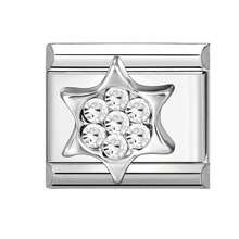 1件装DIY意大利模块化手链套装，饰有五角星、糖果和爱心元素，适合作为派对礼物送给朋友/情侣，适用于圣诞节、新年、万圣节、情人节等节日，设计精美，不锈钢材质，本土制造，实用时尚，是圣诞节和万圣节的必备单品，色调沉稳，充满圣诞气息。