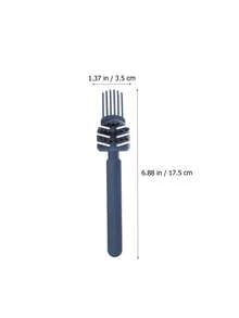 3 Peças Escova de Limpeza de Pente de Cabelo Profissional - Escova de Massagem de Ar para Limpeza de Cachos de Cabelo - Remoção Eficiente de Poeira, Leve e Design Ergonômico para Uso Doméstico e Salão, Acessórios de Barbeiro, Secador de Cabelo