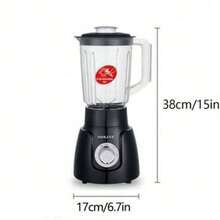 SOKANY185 Multi-Function Juicer, Fresh Juice Maker. Equipped With Grinding Cup, 2-In-1 Blending & Grinding Function. Two-Speed Adjustable Temperature Control, Powerful Motor, 1.6L Large Capacity. Suitable For Juicer/Cooking Machine/Food Supplement Machine/Ice Crusher/Coffee Bean Grinder.