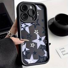 H-HellstarS Fashion Logo Phone Case For IPhone 16 15 14 13 12 11 Pro Max Black Matte Multicolor Laser Metallic Aurora Funda - 象牙白 - 查看 2