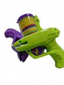 Juguete interactivo para gatos de color aleatorio, viene con 15 discos de espuma, plástico duradero, diseño de dibujos animados, sin batería requerida, para mascotas