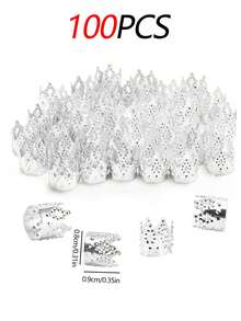 200 件/100 件/50 件混色皇冠辫子发珠夹，DIY 珠宝配饰，金属嘻哈朋克发饰，爪夹，发爪，发夹，发夹，发夹 - 彩色 - 查看 17