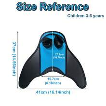 1 pieza Cola de sirena (rosa, azul, negro), nada como una sirena, cobertura de pie completa, perfecta para entusiastas de los deportes acuáticos, apta para nadar, adecuada para niños de 3 a 6 años