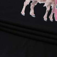 Nike Camiseta de manga corta con cuello de punto para hombres AS NC GOAT SS CREW, TIF0787-010 - Negro - Ver 5