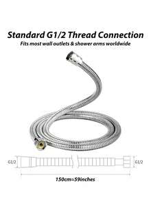 1 套方形和圆形淋浴喷头，3 套淋浴喷头，带软管和免钻孔支架