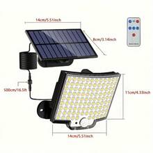 [1 Piece Set] Solar Light Outdoor Motion Sensor Solar Safety Light Waterproof Tape 3 Lighting Modes Solar Wall Light External Suitable For Garden Fences Courtyard Deck