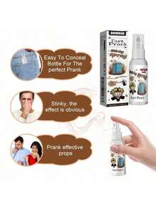 1pc Mischievous Fart Spray,Long-Lasting Fart Smell Liquid Spray,Pressure Relieving And Humorous Toy Props,Necessary For April Fool's Day (Packaging Pattern Random),Prank Test,Glad,April Fools Day,Random Things,Fart Whistle,Shock Pen Prank - Multicolor - View 6