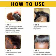 DLace Tint Melting Hair Mousse 6.8 Fl Oz Lace Tint Mousse For Women Hair Wig Lace Wigs Toupees And Hairpieces Natural Finishing Lace Color Lace Tint Mousse For Wigs Melts Lace Foam Tint Medium Brown 7001 - MediumBrown - 查看 6