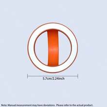 1pc Silicone Creative Magnetic Phone Holder, Magnetic Ring Grip Stand, Anti-Drop Anti-Slip Strong Magnetic Detachable Reusable 360° Rotation Phone Grip Stand, Hands-Free For Desk Viewing Compatible With IPhone, Android Phone, Gift For Birthday, Family, Friends Phone Ring Holder - Multicolor - View 3