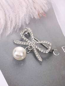 2枚仿珍珠防走光胸针 - 领结胸针 - 镶钻胸花光滑针扣，服装配饰 - 彩色 - 查看 4