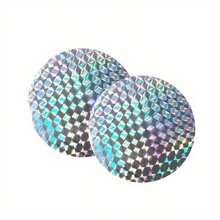 10pcs Circular Reflective Bird Repellent Stickers, Laser Reflective Adhesive Anti-Bird Deterrent Decals