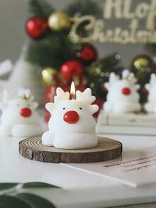 1 nến sáp đậu nành thủ công hình hươu trắng, dễ thương với hương lê Anh và hoa lan Nam Phi, thích hợp để trang trí nhà cửa, để bàn, tạo hương thơm phòng, trang trí tiệc, tuyệt vời làm quà tặng cho gia đình và bạn bè, thích hợp cho mọi mùa để tăng thêm bầu không khí, nến hình hươu, nến trang trí hương thơm, quà tặng trang trí Giáng sinh, trang trí phòng Giáng sinh, quà tặng Giáng sinh - Nhiều màu - Xem 13