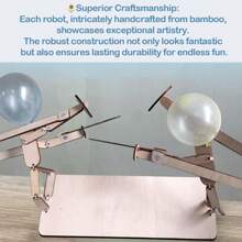 Wooden Splicing Balloon Man Against The Platform, Fun Two-Player Games, Exercise Hand-Eye Coordination, Suitable For Family Gatherings, Friends Parties And Other Scenarios, Children And Parent-Child Interaction Is Preferred