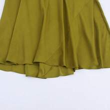 DEEKA New Summer Fashion Sexy Satin Feeling Long Lingerie Style Party Dress, Suitable For Summer, Holidays, Valentine's Day, Party - Green - View 9