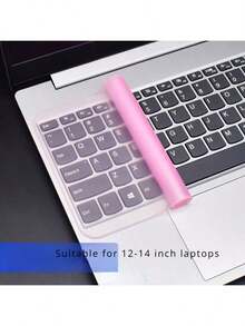 2 Piece Of Silicone Keyboard Protective Film, Suitable For 12-14 Inch Laptops, Waterproof And Dustproof Cover, Easy To Clean, Flexible Film, Dustproof Keyboard Film | Flexible Keyboard Protective Film | Durable Keyboard Film - 粉色 - 查看 1
