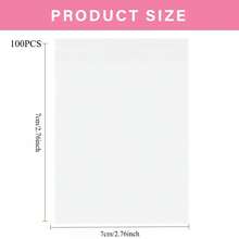 100pcs Transparent Self-Sealing Wax Paper Packaging Bags, Suitable For Gifts, School Supplies, Food Bags, Food Boxes, Candies, Chocolates, Cookies Etc. - Clear - View 13