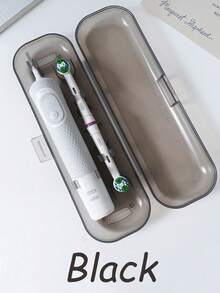 Electric Toothbrush Storage Box, Travel Electric Toothbrush Storage Box, Solid Color Electric Toothbrush Storage Box, Portable Universal Electric Toothbrush Storage Box, Translucent Toothbrush Travel Box, Toothbrush Head Plastic Dustproof Cover, Portable Travel Container Simple Toothpaste Storage Box, Back To School, Back To School Supplies. - Multicolor - View 19