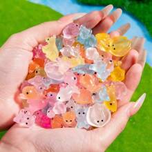 5/10/15/20/40 piezas Bolsa misteriosa con mini resinas que brillan en la oscuridad de forma aleatoria, adecuado para jardín, fiesta, paisaje en miniatura, acuario, decoración de casa de muñecas