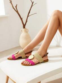 Sandalias Planas de Verano para Mujer Sandalias Cómodas Planas Bohemias para Vacaciones en Playa Sandalias Bajos de Verano para un Estilo Casual y Confortable para el Día a Día