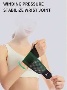 1件/2件装可调节运动护腕，黑色举重护腕，男女通用，羽毛球网球健身房健身护腕配件 - 彩色 - 查看 8