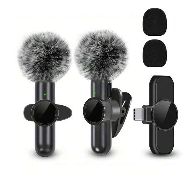 Microphone sans fil professionnel à lavalière pour smartphone, microphone sans fil plug-and-play pour enregistrement vidéo/audio, micro-cravate à clip pour interview/Vlog/enseignement