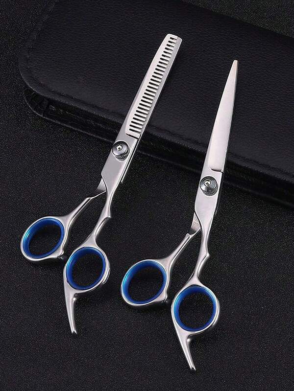 1 Stück Haarschneideschere, professionelle Friseurschere mit Ausdünnungsschere, Haarschneideschere zum Mischen, Salonschere für Männer, Frauen, Haustiere, Schule, Reise, Feiertage, Haaraccessoires für Frauen