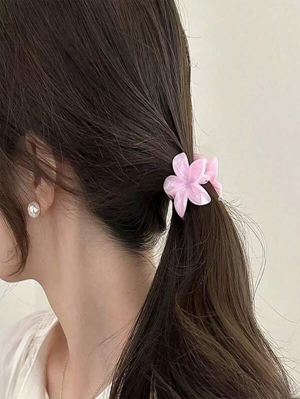 Novo grampo de cabelo floral para praia e férias, acessório elegante para cabelo, pequeno grampo de cabelo de plumeria para coque, grampo de cabelo para mulheres, acessório de cabelo para banheiro