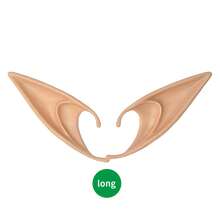 2 对硅胶精灵耳朵、吸血鬼獠牙、仙女耳朵、万圣节精灵耳朵角色扮演道具 - 彩色 - 查看 10