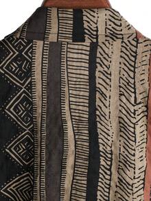 Áo sơ mi nam cài nút, áo sơ mi tay ngắn cổ điển thường ngày ngày lễ - màu nâu - Xem 7