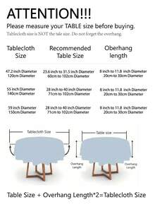 Cirelle 1pc Round Christmas Tablecloth, Classic Red & Green Plaid, Suitable For Christmas, Weddings, Parties And Other Dining Table Decor