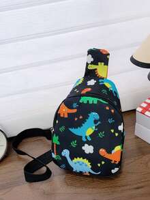 1 pezzo Portamonete mini per bambini, Portamonete alla moda con motivo cartoni animati, Marsupio a tracolla, Borsa da petto per esterni, Borsa da viaggio, Borsa per il piccolo stoccaggio degli oggetti