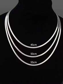 1 件欧美风格扭曲不锈钢项链，适合男女日常佩戴