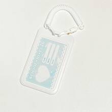 Milk Blue Card Sleeve Slide-Cover Keychain Card Holder, Meal Card DIY Cute Card Sleeve,For School Supplies,Back To School - Multicolor - View 21