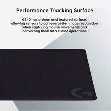 Logitech Hard Gaming Mouse Pad E-Sports Grade Low Friction Surface Super Smooth And Stable Tracking Non-Slip Rubber Base Locks The Table FPS/MOBA Competitive Artifact Fast Control G240 - G240 - View 6