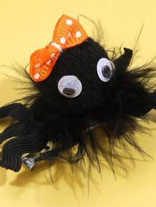 2pcs/4pcs Happy Halloween Hair Clips For Girls,Cute Spider Hair Clip For Kids,Halloween Hair Accessories, Festive Gifts - Black - View 3