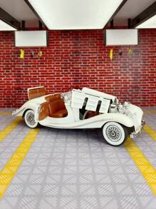 YCMODEL A Simulation Alloy Car Model Of A Classic Retro 500K Sedan, With A Body Made Of Zinc Alloy Material. Both Sides Of The Car Doors Can Be Opened, The Front Hood Can Be Opened, And The Trunk Door Can Also Be Opened. It Is A Children's Toy Car With Simulated Sound And Lighting Functions. The Car Model Is Rich In Details, Finely Crafted, And Of Good Quality. It Is Suitable For Collection And Can Be Given As A Birthday Gift To Children
