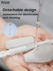 RNW Facial Cleansing Brush, Dual-Sided Silicone Pore Cleanser, Manual Foam Maker Soft Bristle Face Scrubber For Massage