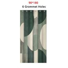 1 件绿色抽象几何图案印花奢华浪漫主题防水浴室窗帘，带 12 个挂钩的隔断帘，涤纶面料，可机洗，适用于酒店公寓浴室装饰，家居浴室配件，可作为礼物赠送，尺寸选项：35 英寸 X 70 英寸、47 英寸 X 70 英寸、59 英寸 X 70 英寸、70 英寸 X 70 英寸秋季装饰返校