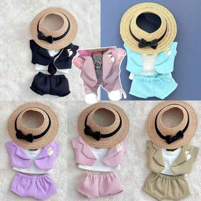 (Doll Clothes Only) Cute Labobo Handmade G/D Same Style Fashionable LBB Doll Suit Outfit, Doll Clothes Replacement Set, Birthday Gift