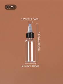 1件/2件/3件 10ml/20ml/30ml/50ml/60ml/100ml 精油可填充滴管瓶，挤压滴管瓶，透明尖头分配瓶 - 無色 - 查看 14