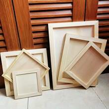 5 Paneles de lienzo de madera de 5 tamaños, 10 piezas en total, para pintura y manualidades - Tableros de arte de madera en blanco lisos para proyectos DIY, pintura de aceite y acrílico, pirografía y dibujo - Paneles con armazón duradero para artistas, principiantes y decoración del hogar creativa, 30*15cm/12*12cm/20*20cm/40*30cm/25*25cm 5 tamaños