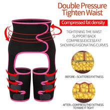 3 In 1 Tummy Control Shapewear Breathable Adjustable Waist Trainer Hip-Lifting Tummy Control Sports Abdomen Slimming Belt - Multicolor - View 6