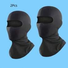 2pcs Ski Mask, Unisex Balaclava - Suitable For Skiing, Snowboarding, Motorcycle Riding, UV Protection, Outdoor Activity Head Protector,Summer,Beach,Holiday - A - View 2